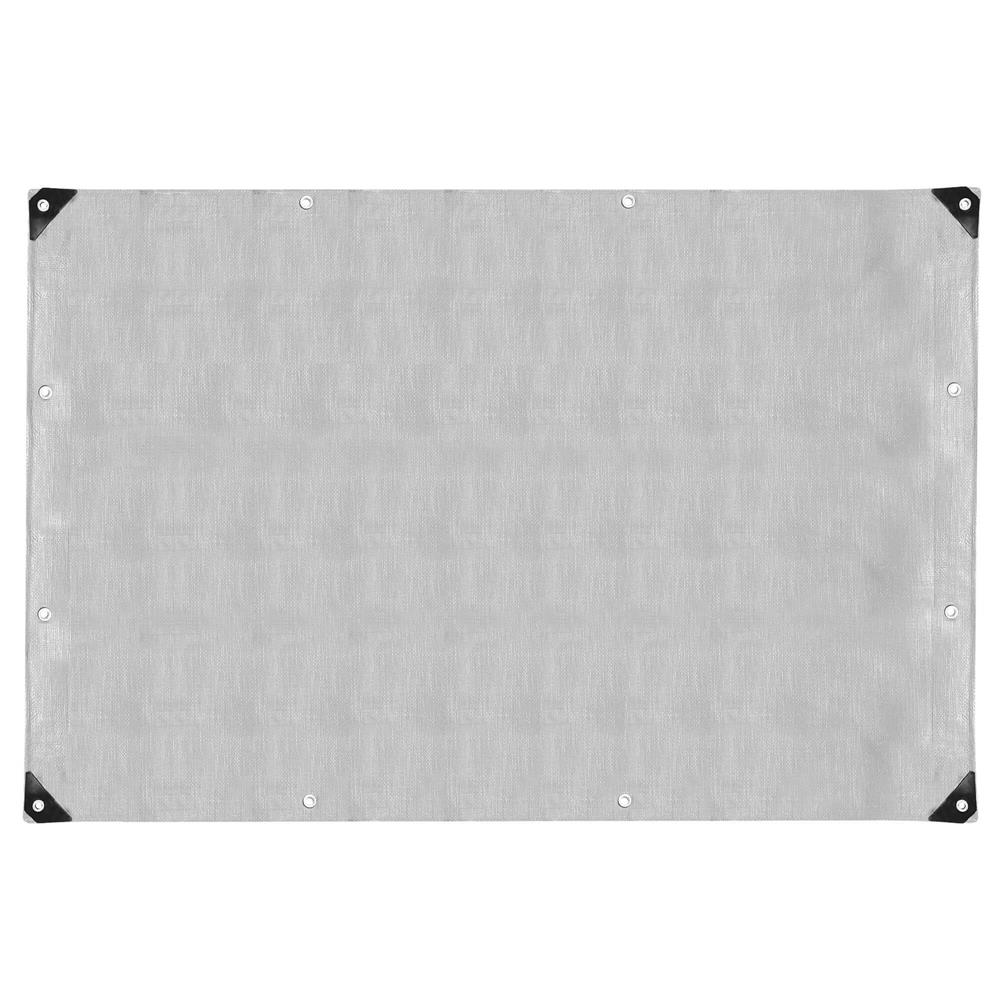Prelata din polietilena impermeabila laminata, 270g/m2, 4x4m, gri Household NewTrend