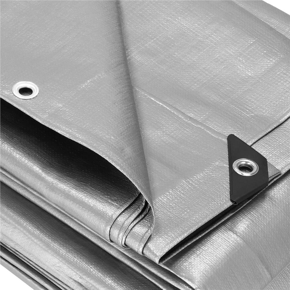 Prelata din polietilena impermeabila laminata, 270g/m2, 5x8m, gri Household NewTrend