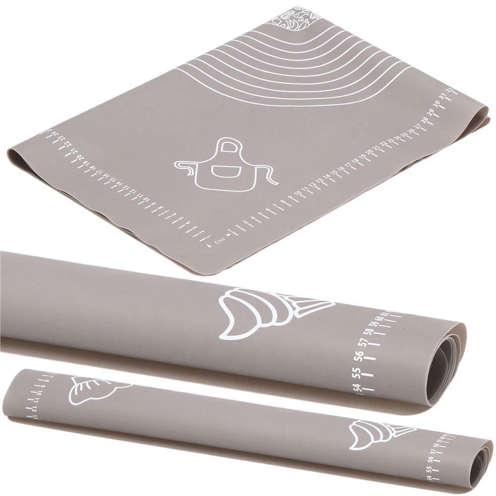Plansa din silicon alimentar de framantat aluat, rezistenta la temperaturi ridicate, 65x45cm, gri Household NewTrend