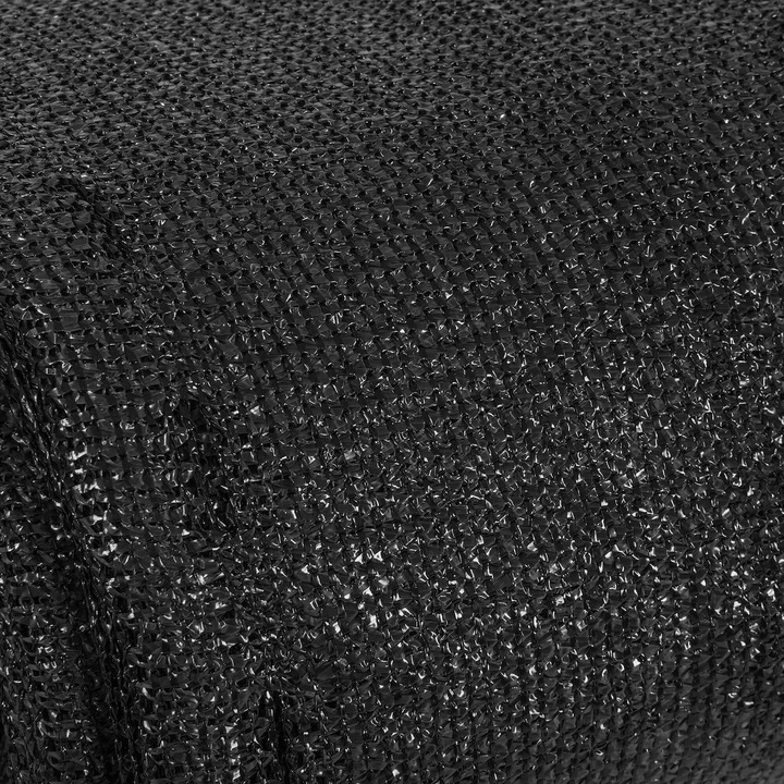 Plasa umbrire si intimitate pentru gard, 1.5m latime, 25m lungime, 140g densitate, negru Household NewTrend