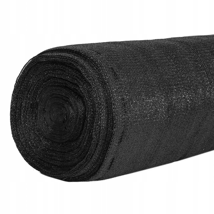 Plasa umbrire si intimitate pentru gard, 1.5m latime, 25m lungime, 140g densitate, negru Household NewTrend