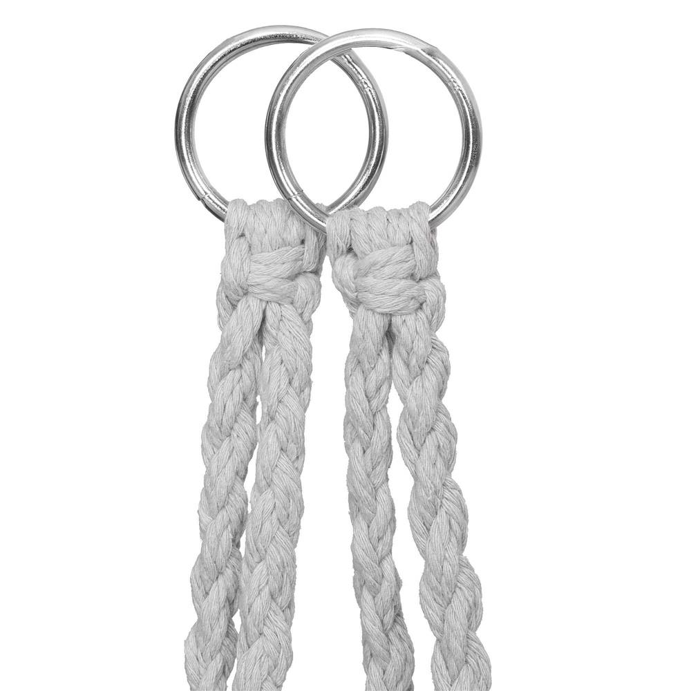 Scaun rotund Sersimo tip leagan suspendat cu perna Confort Plus casa sau gradina, gri Household NewTrend