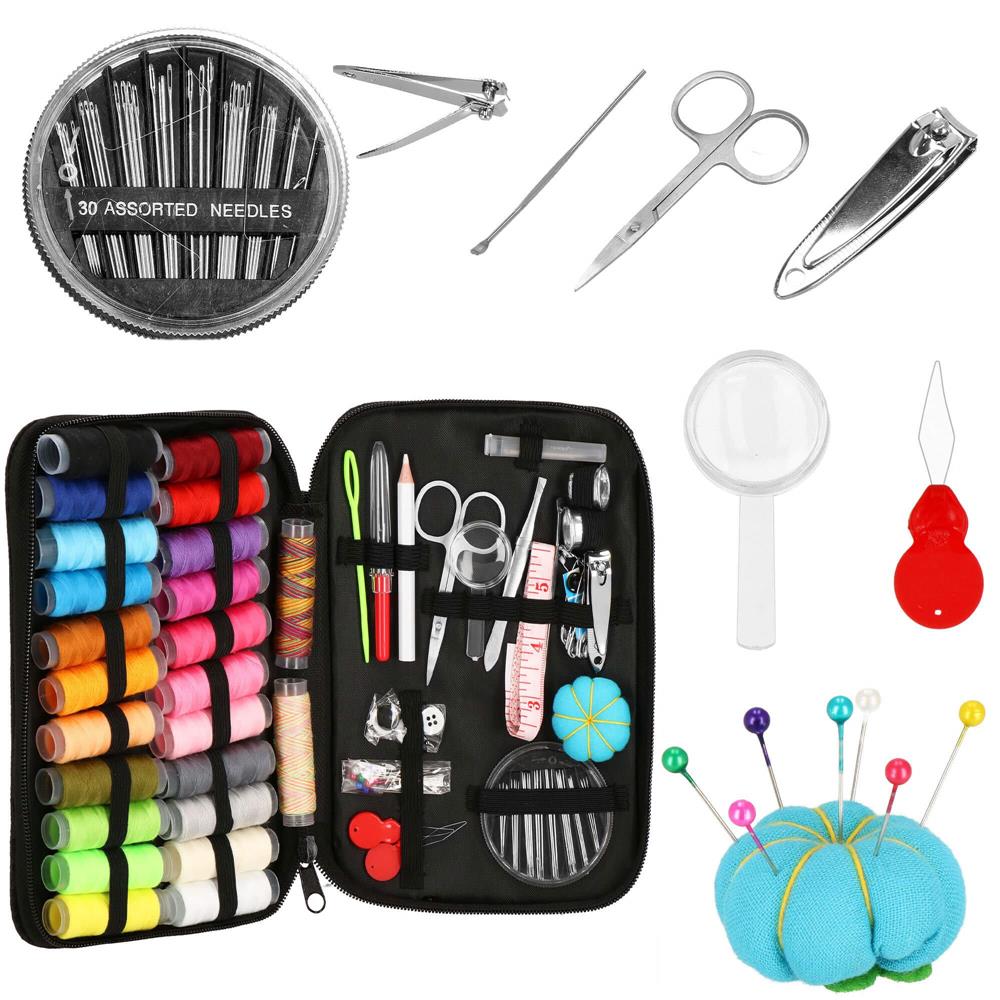 Set articole de cusut cu geanta de depozitare, 100 piese Household NewTrend