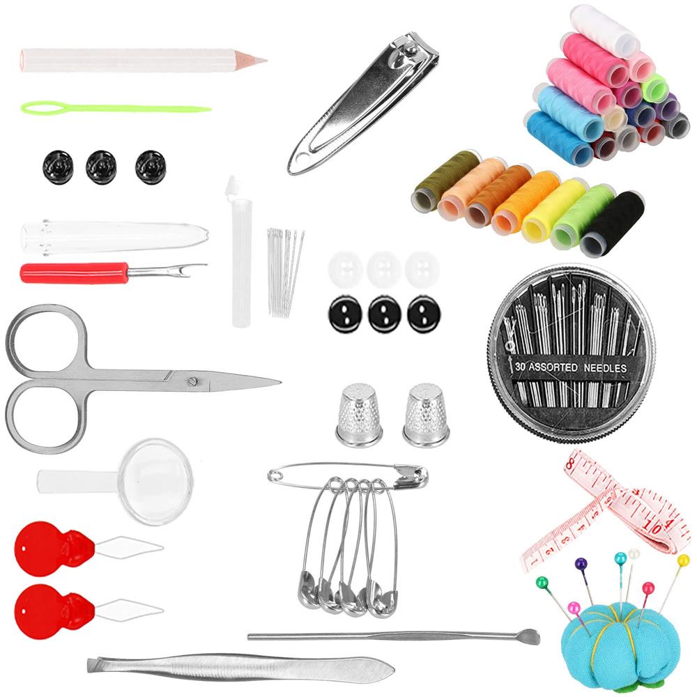 Set articole de cusut cu geanta de depozitare, 100 piese Household NewTrend