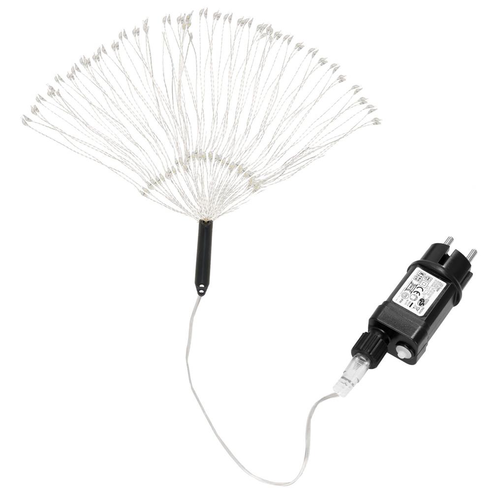 (DL) Instalatie lumina decorativa STAR cu 100 LED-uri, diametru 40cm, telecomanda, iluminare alba Household NewTrend