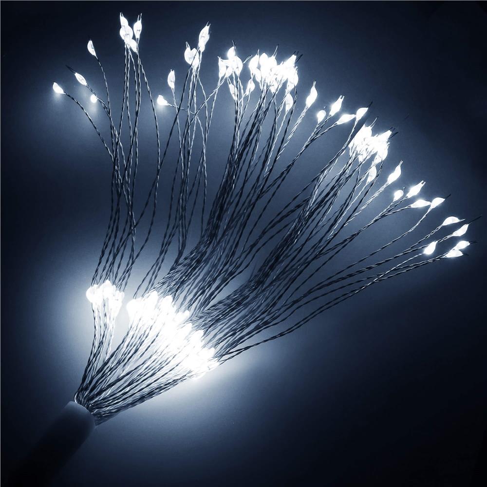 (DL) Instalatie lumina decorativa STAR cu 100 LED-uri, diametru 40cm, telecomanda, iluminare alba Household NewTrend