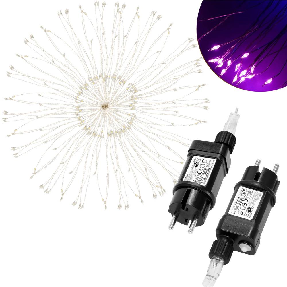 (DL) Instalatie lumina decorativa STAR cu 100 LED-uri, diametru 40cm, telecomanda, iluminare multicolora Household NewTrend