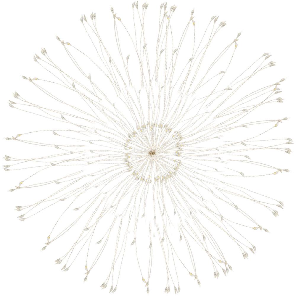 (DL) Instalatie lumina decorativa STAR cu 100 LED-uri, diametru 40cm, telecomanda, iluminare multicolora Household NewTrend
