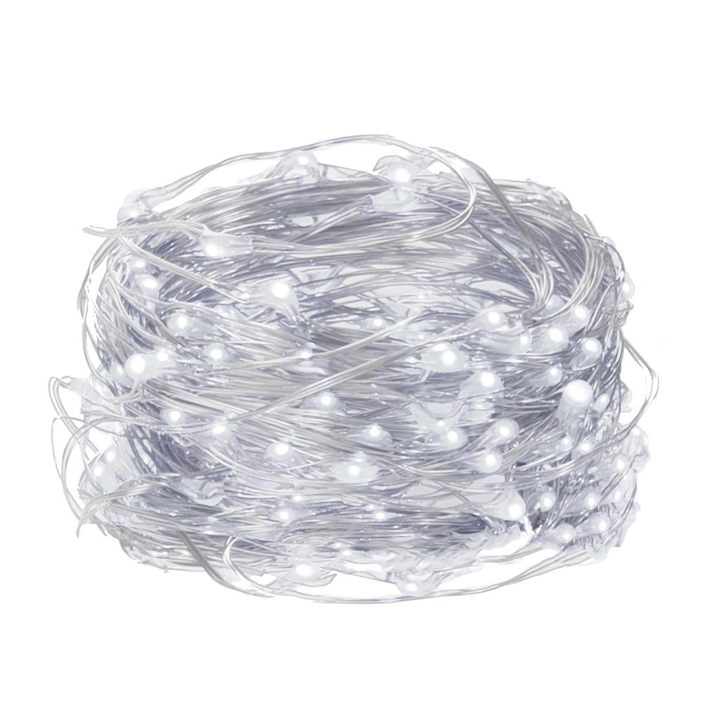 (DL) Instalatie lumina decorativa cu 300 LED-uri, telecomanda, 30m, iluminare alba Household NewTrend
