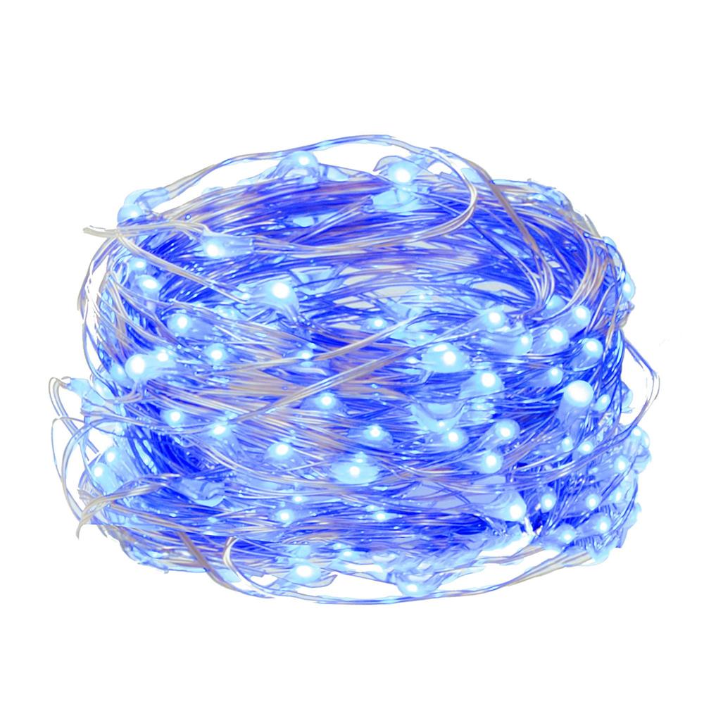 (DL) Instalatie lumina decorativa cu 300 LED-uri, telecomanda, 30m, iluminare albastra Household NewTrend