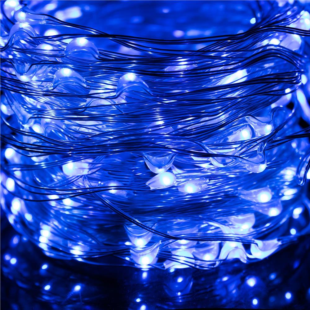 (DL) Instalatie lumina decorativa cu 300 LED-uri, telecomanda, 30m, iluminare albastra Household NewTrend