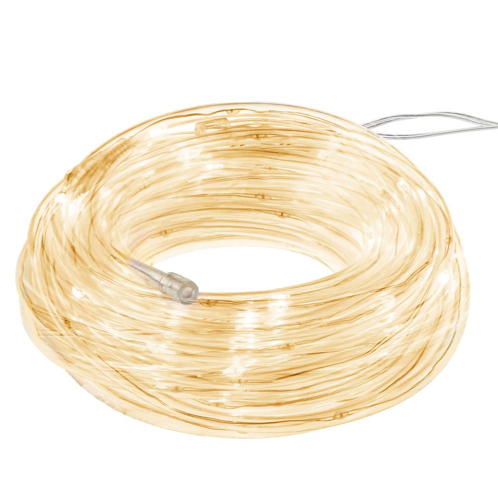 (DL) Instalatie tub furtun luminos pentru Craciun cu baterii 3xAA, 50 LED-uri, 5m, galben Household NewTrend