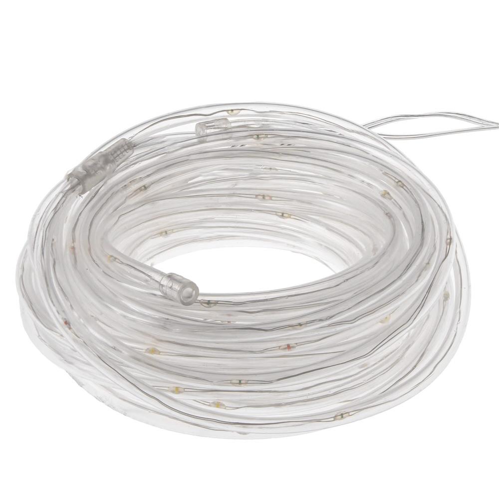 (DL) Instalatie tub furtun luminos pentru Craciun cu baterii 3xAA, 50 LED-uri, 5m, galben Household NewTrend