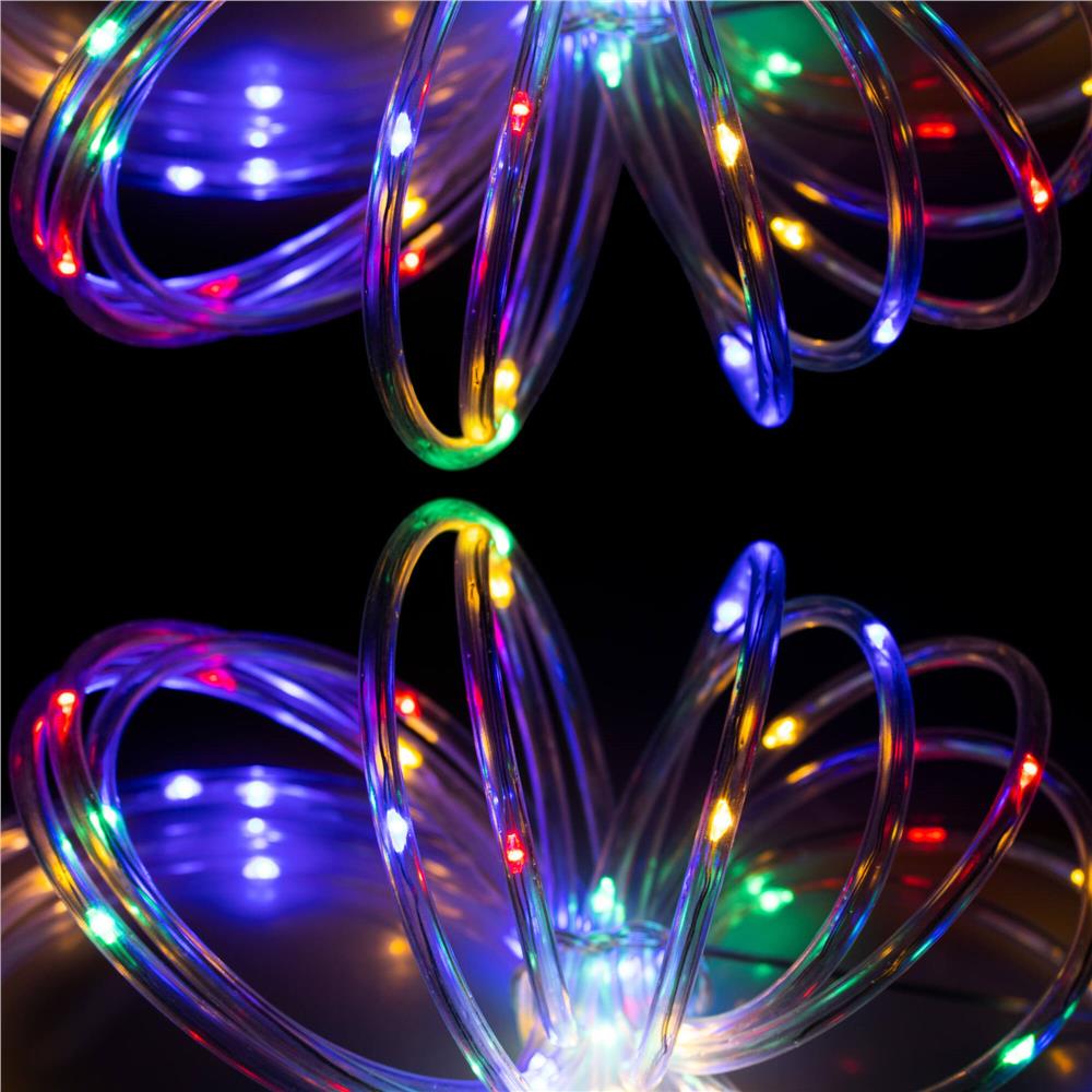 (DL) Instalatie tub furtun luminos pentru Craciun cu baterii 3xAA, 50 LED-uri, 5m, multicolor Household NewTrend