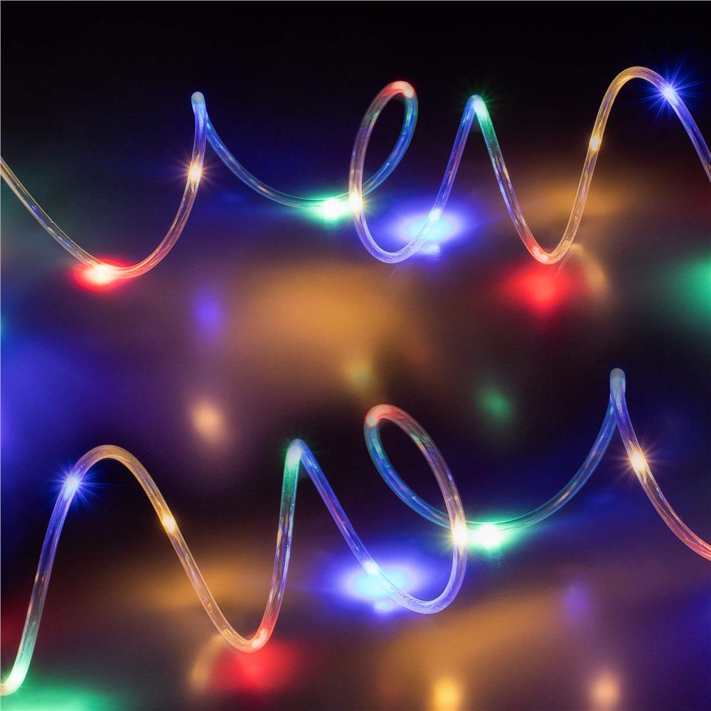 (DL) Instalatie tub furtun luminos pentru Craciun cu baterii 3xAA, 50 LED-uri, 5m, multicolor Household NewTrend