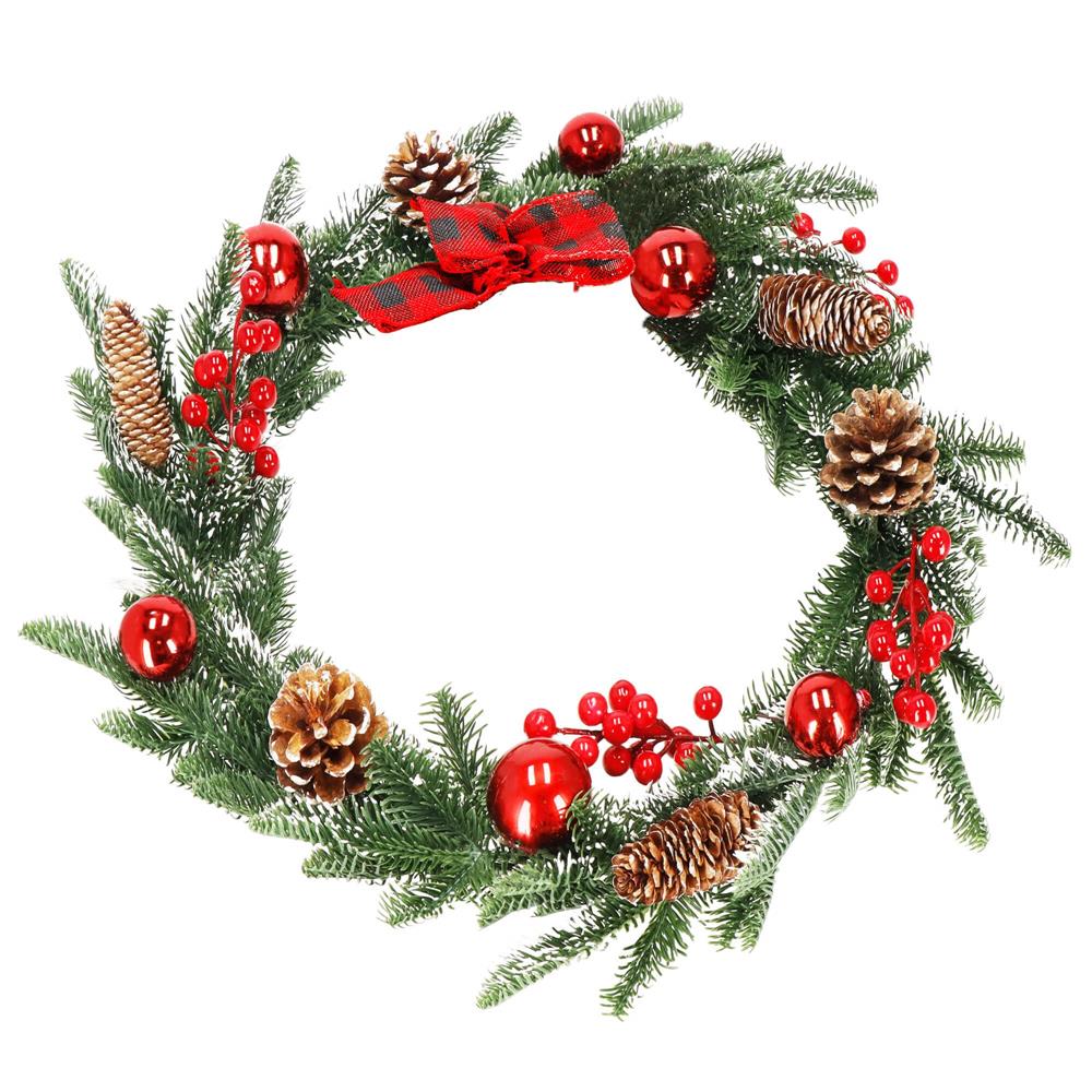 Ghirlanda artificiala decorativa de Craciun, aspect inzapezit, 150 cm, ace 3D, verde Household NewTrend