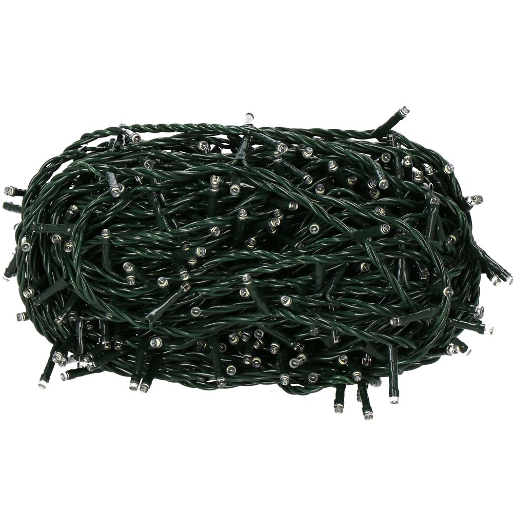 Instalatie lumini pentru bradul de Craciun, 61,5 metri, 1000 LED-uri, alb cald Household NewTrend