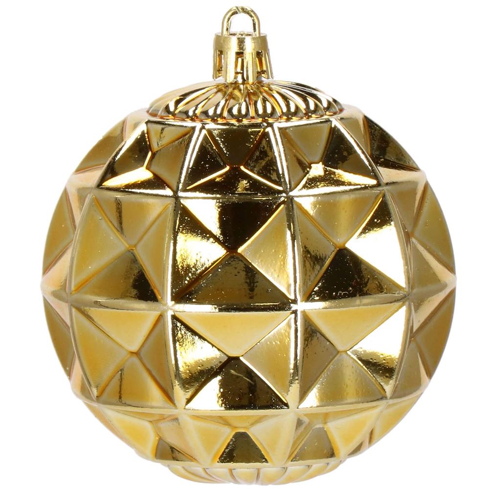 Set globuri de Craciun, 16 bucati, 8cm, 6 modele, auriu Household NewTrend