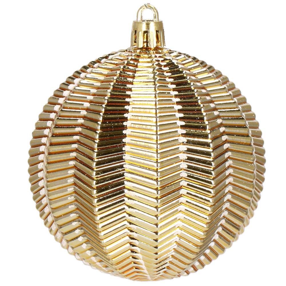 Set globuri de Craciun, 16 bucati, 8cm, 6 modele, auriu Household NewTrend