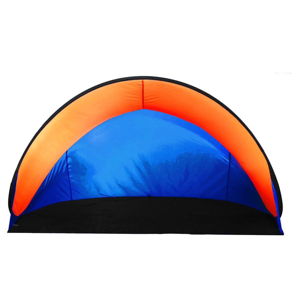 Cort plaja si picnic semi-deschis Sersimo, protectie UV, 200x120x110cm, portocaliu Household NewTrend