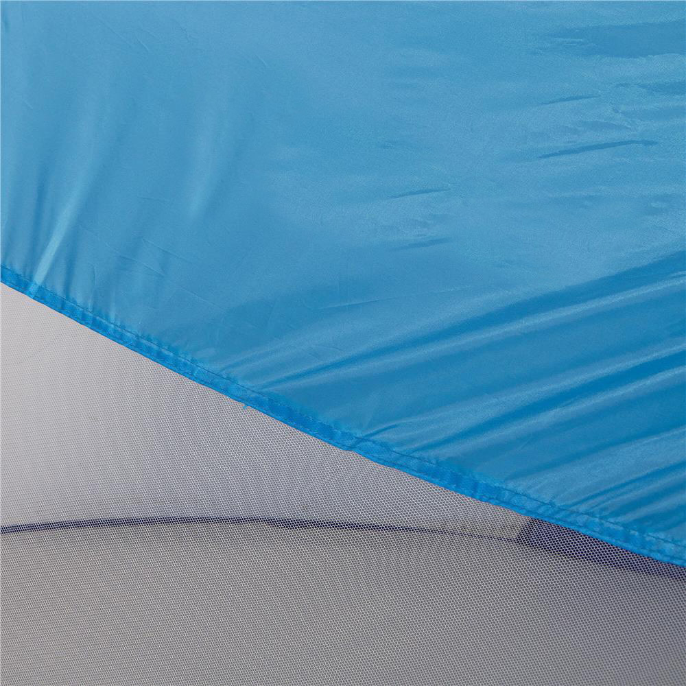 Cort plaja si picnic semi-deschis Sersimo, protectie UV, 200x120x95cm, albastru Household NewTrend
