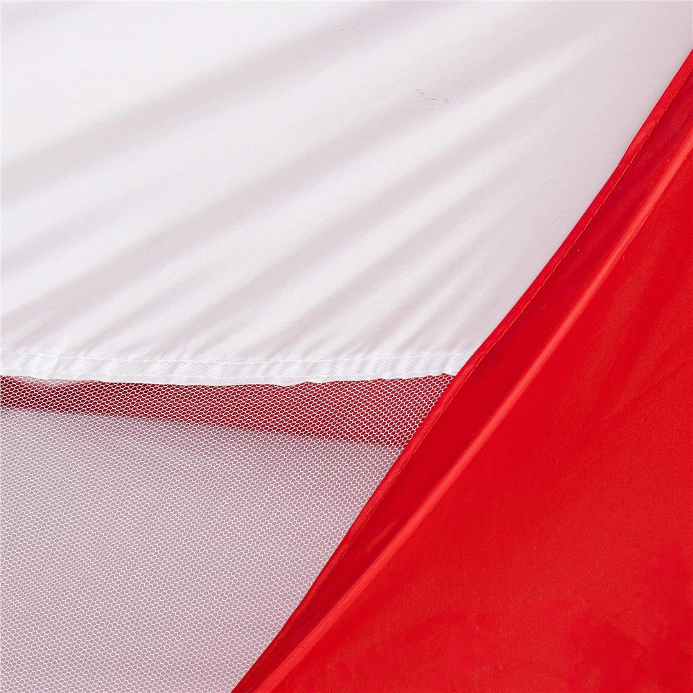 Cort plaja si picnic semi-deschis Sersimo, protectie UV, 200x120x95cm, rosu Household NewTrend
