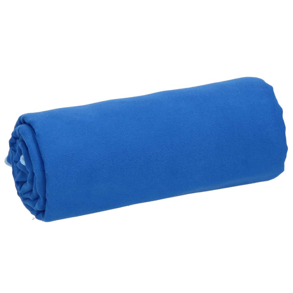 Prosop de plaja cu uscare de rapida, husa de transport, 75x150cm, albastru Household NewTrend