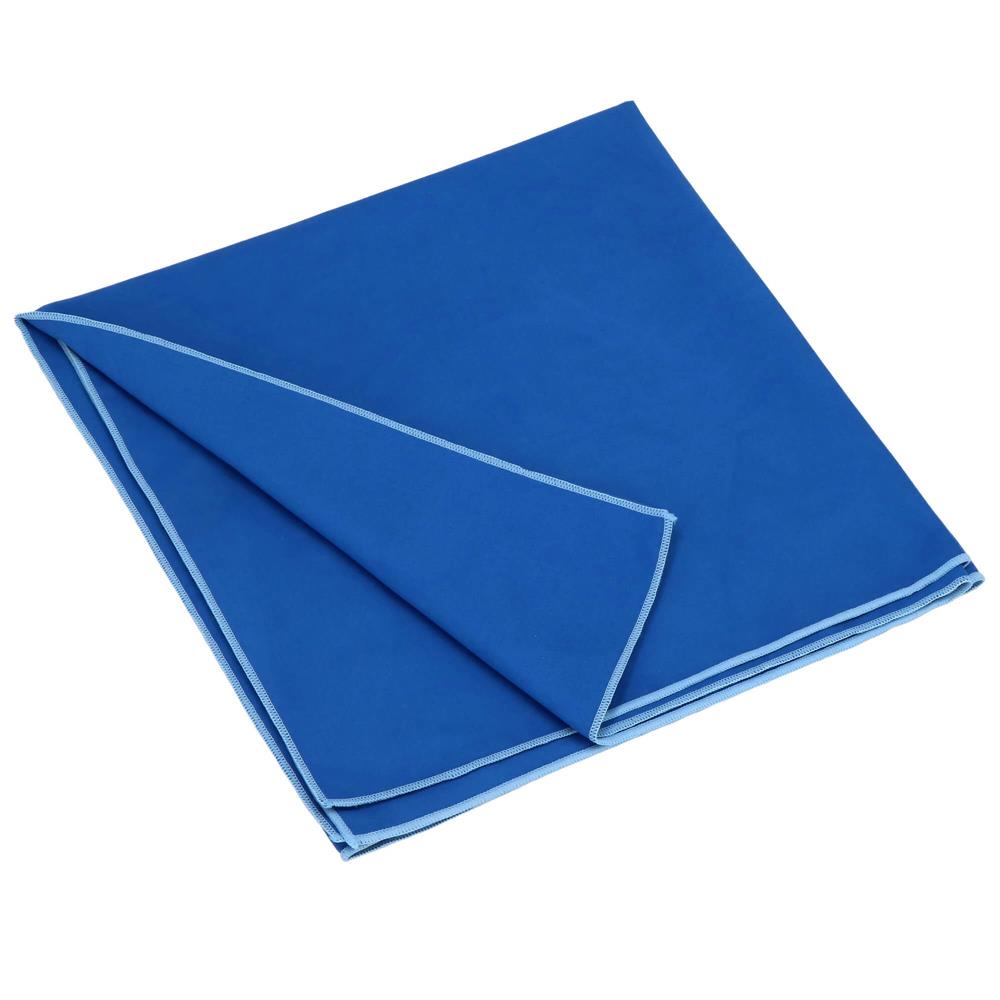 Prosop de plaja cu uscare de rapida, husa de transport, 75x150cm, albastru Household NewTrend