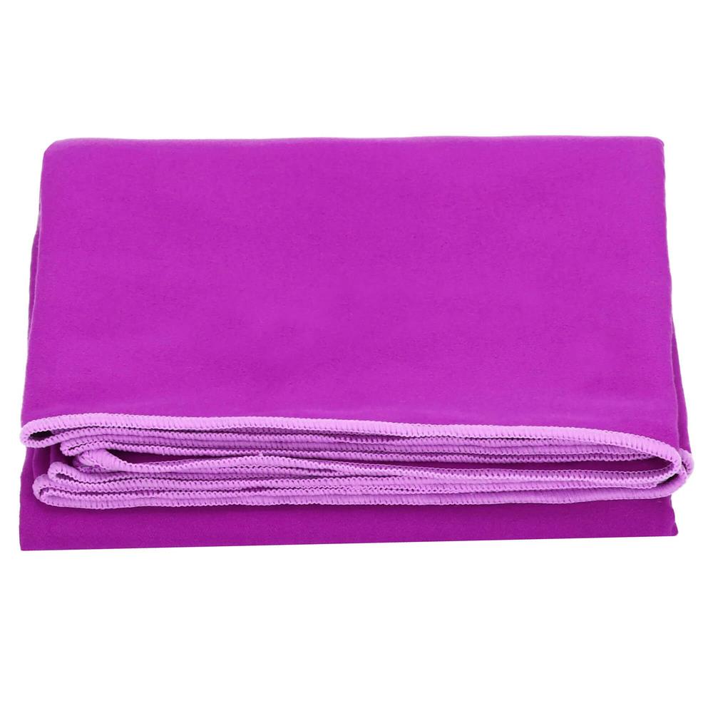Prosop de plaja cu uscare de rapida, husa de transport, 75x150cm, violet Household NewTrend
