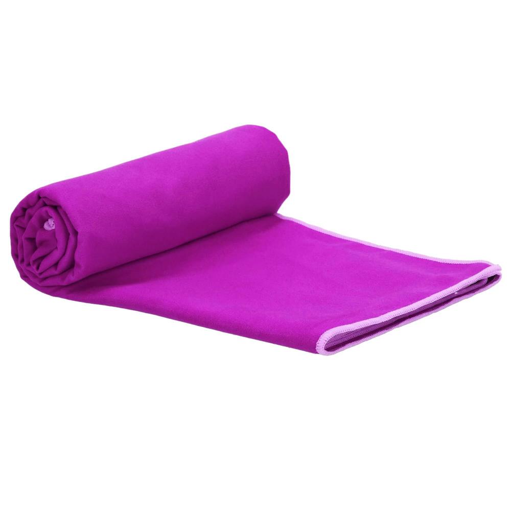 Prosop de plaja cu uscare de rapida, husa de transport, 75x150cm, violet Household NewTrend