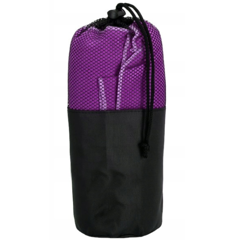 Prosop de plaja cu uscare de rapida, husa de transport, 75x150cm, violet Household NewTrend