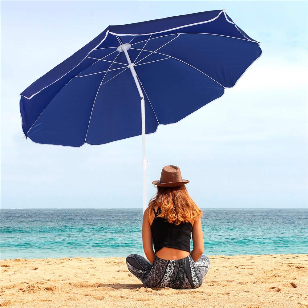 Umbrela de plaja pliabila, Sersimo BU022, 180cm, bleumarin Household NewTrend
