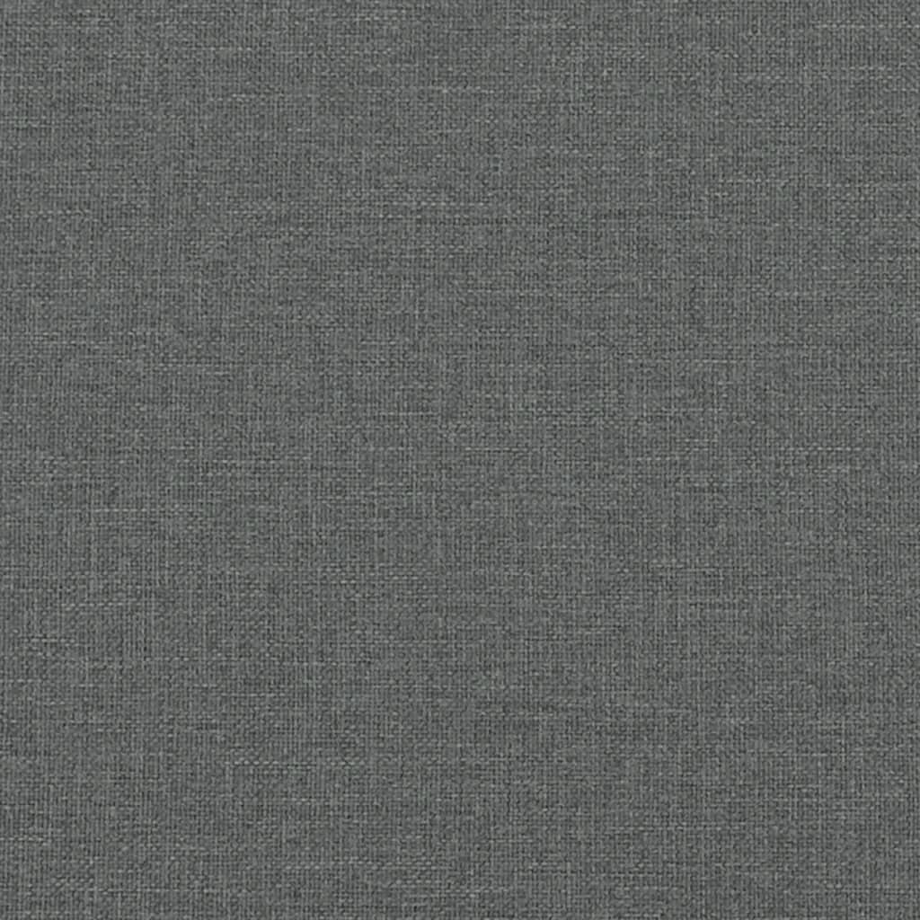 Pat cu saltea, gri închis, 200x200 cm, textil GartenMobel Dekor