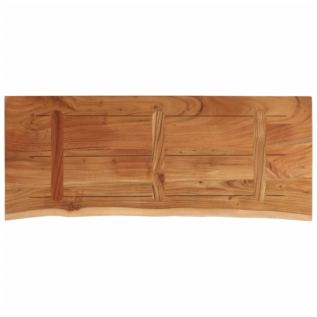 Blat masă 100x40x2,5 cm dreptunghiular lemn acacia margine vie GartenMobel Dekor
