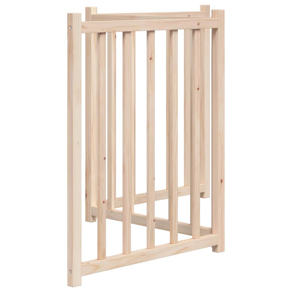Poartă pentru câini pliabilă, 3 panouri, 150 cm, lemn de brad GartenMobel Dekor