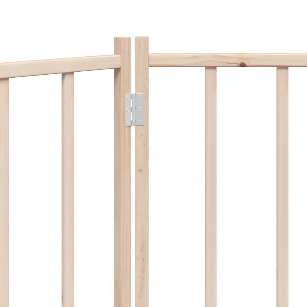 Poartă pentru câini pliabilă, 3 panouri, 150 cm, lemn de brad GartenMobel Dekor