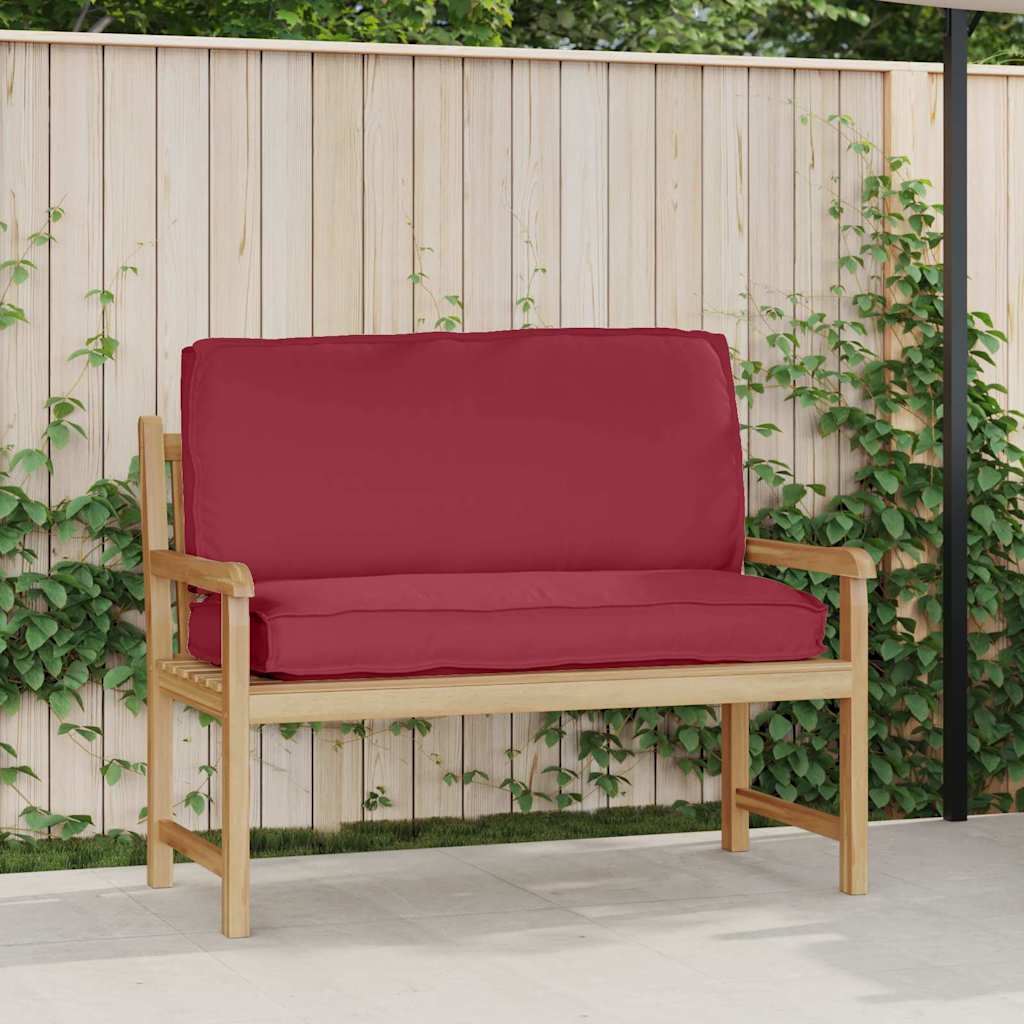 Pernă pentru șezut / spătar din paleți Roșu Vin 120 x 50 x 12 cm GartenMobel Dekor