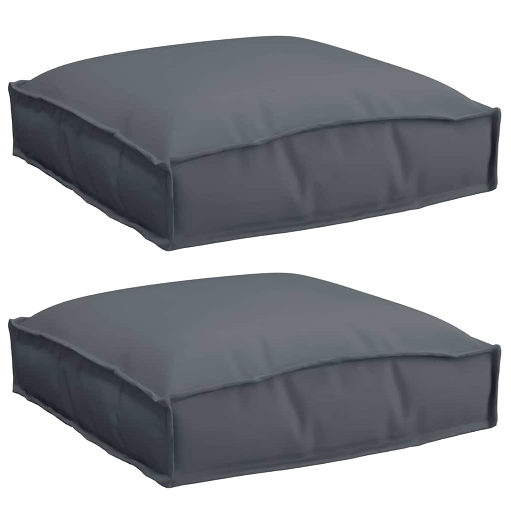 Pernă pentru șezut din paleți 2 pcs Antracit 40 x 40 x 8 cm GartenMobel Dekor