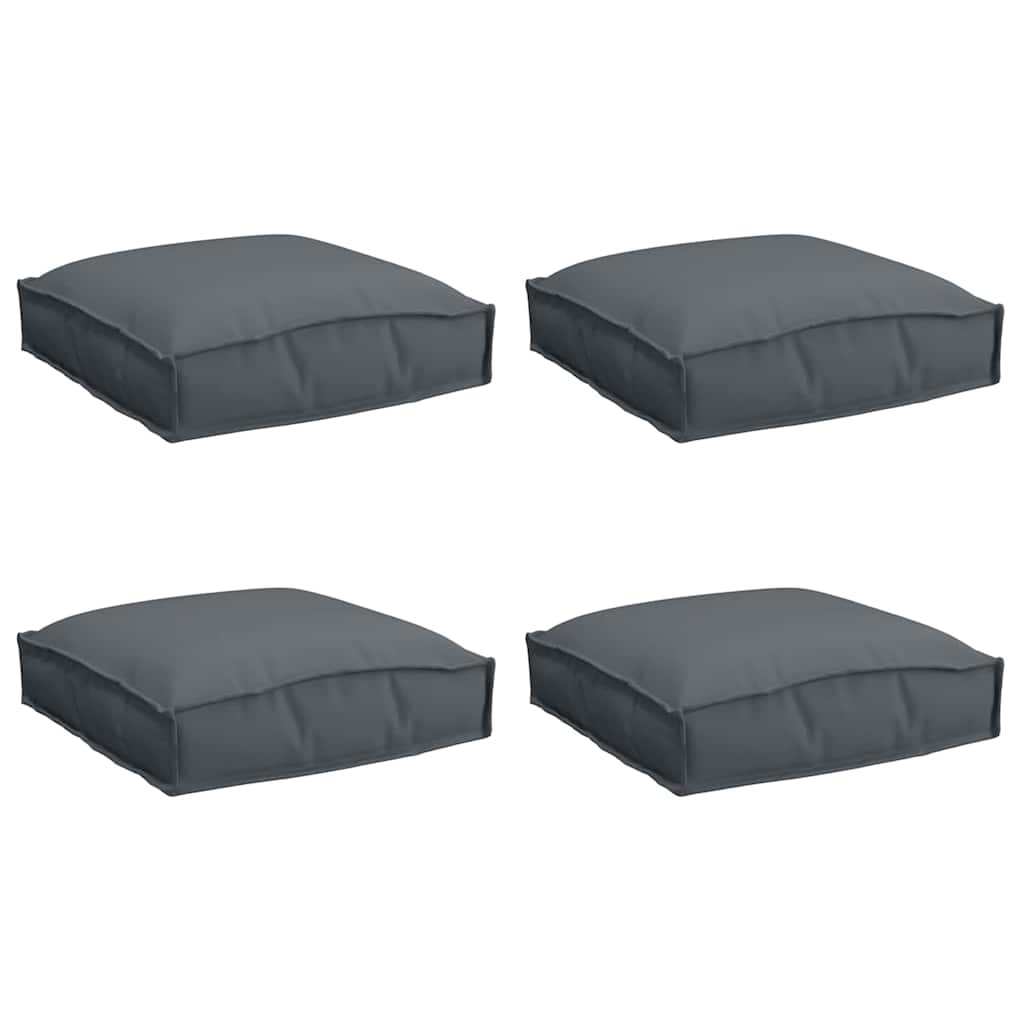 Pernă pentru șezut din paleți 4 pcs Antracit 40 x 40 x 8 cm GartenMobel Dekor