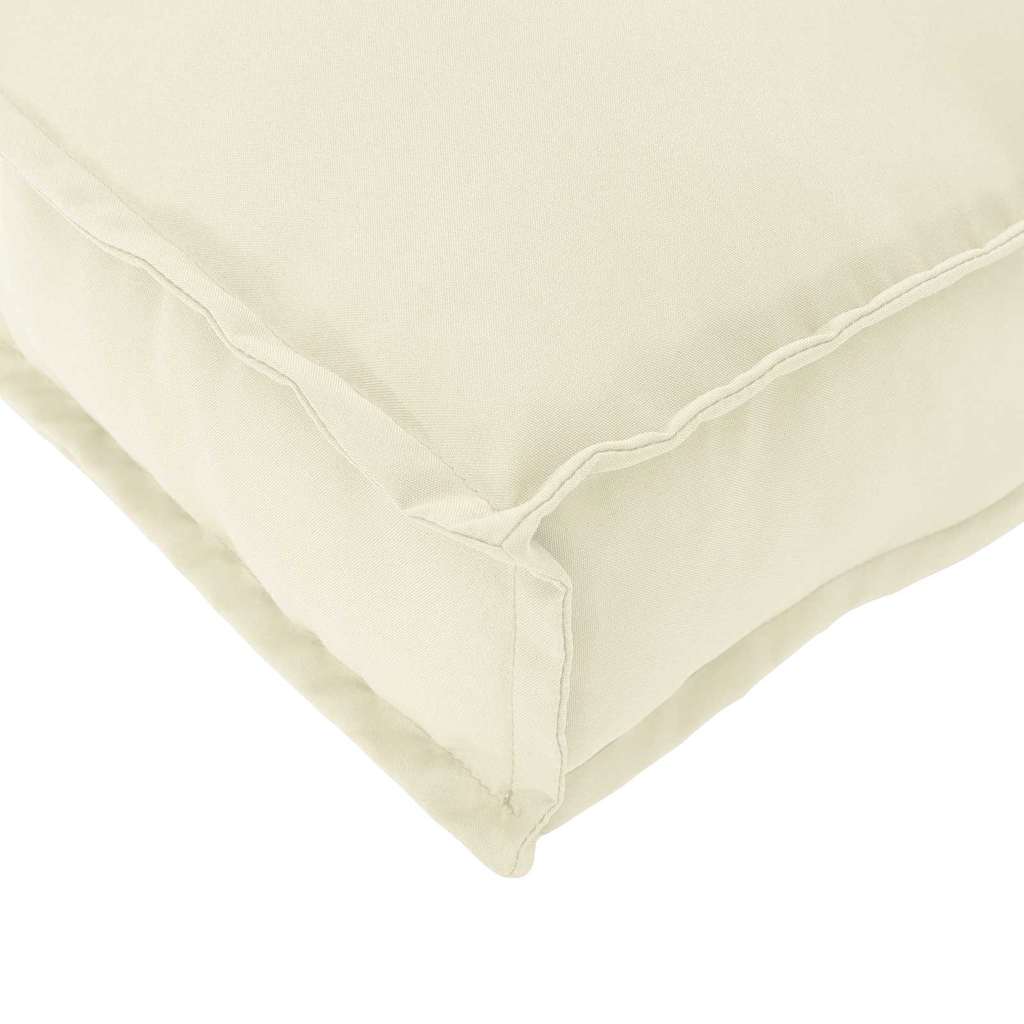Pernă pentru șezut din paleți 4 pcs Crem 40 x 40 x 8 cm GartenMobel Dekor