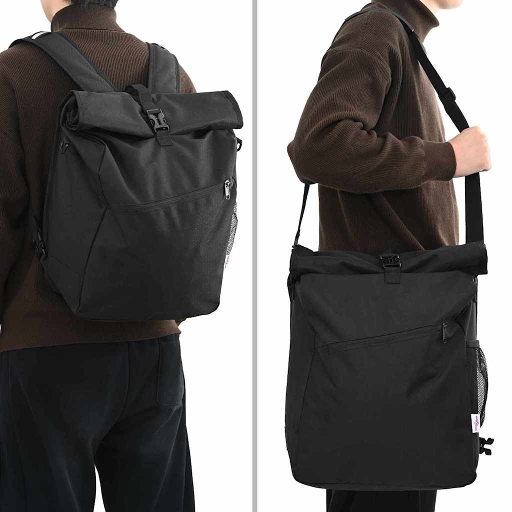 Geantă de bicicletă Negru 33 x 16 x 48 cm Poliester GartenMobel Dekor