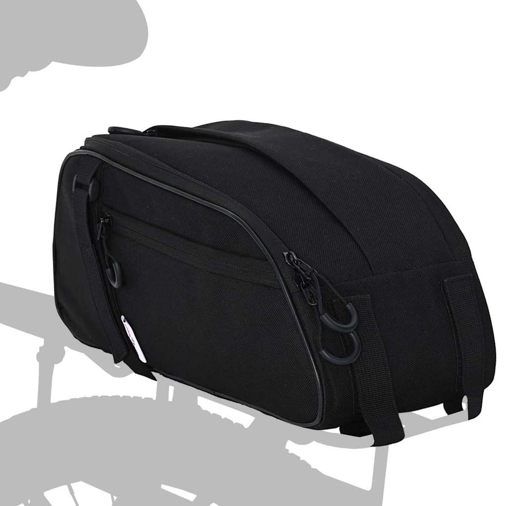 Geantă de bicicletă Negru 38 x 16 x 16 cm Poliester GartenMobel Dekor