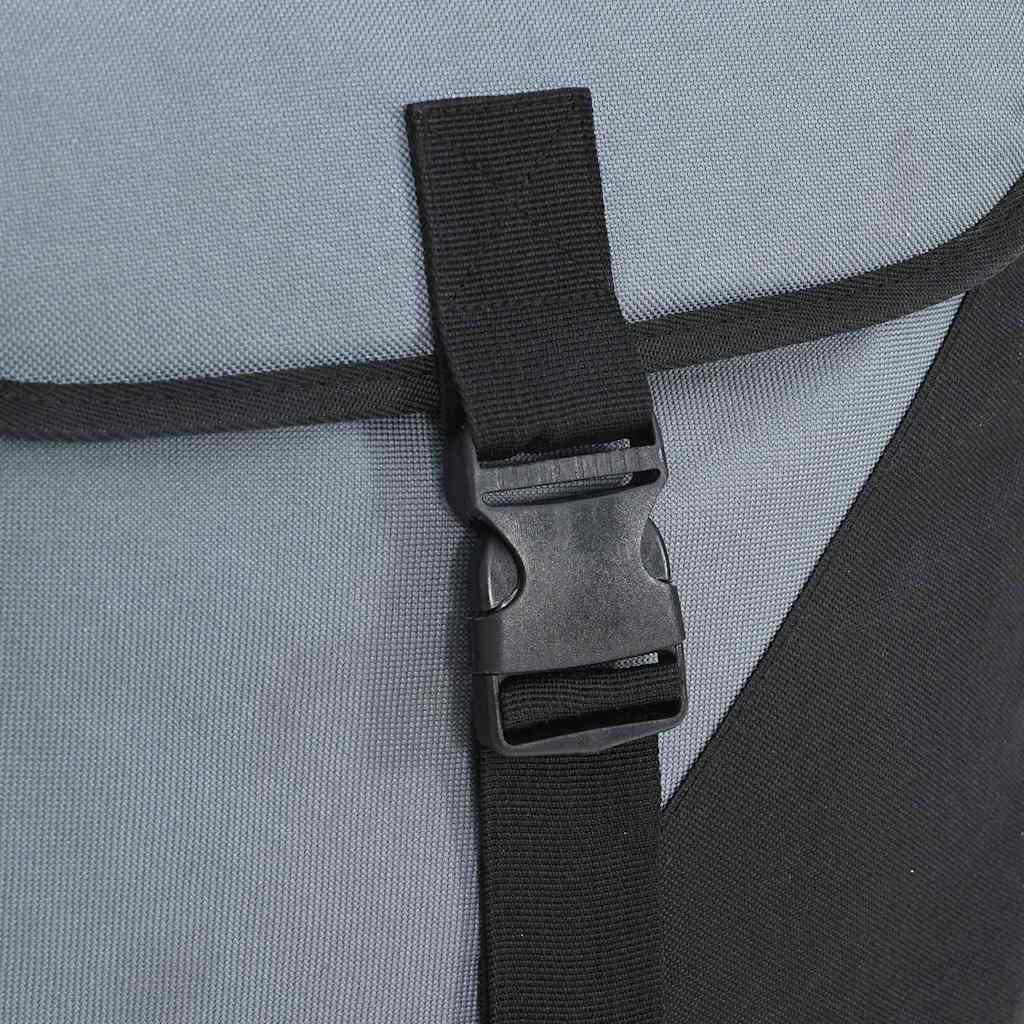 Geantă de bicicletă Negru și Gri 15.5 x 31.5 x 40 cm Poliester GartenMobel Dekor