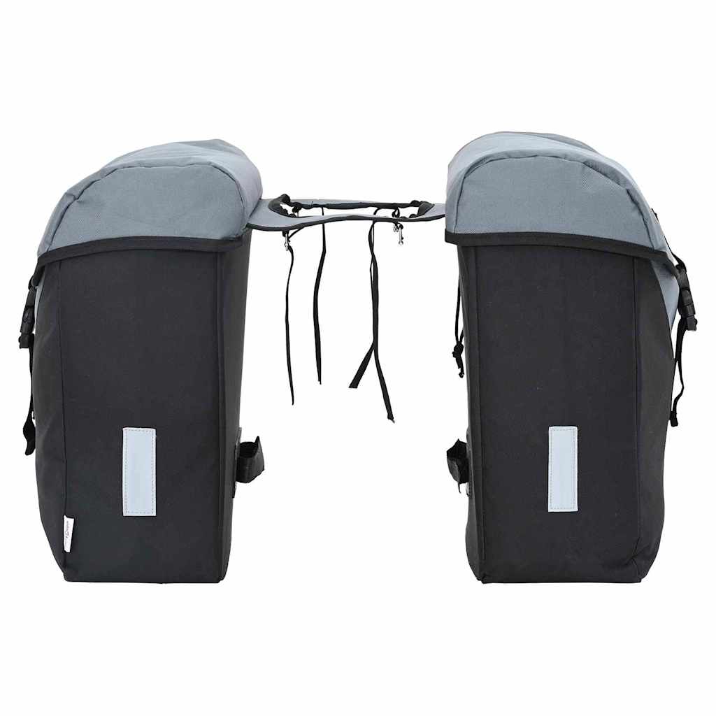 Geantă de bicicletă Negru și Gri 15.5 x 31.5 x 40 cm Poliester GartenMobel Dekor