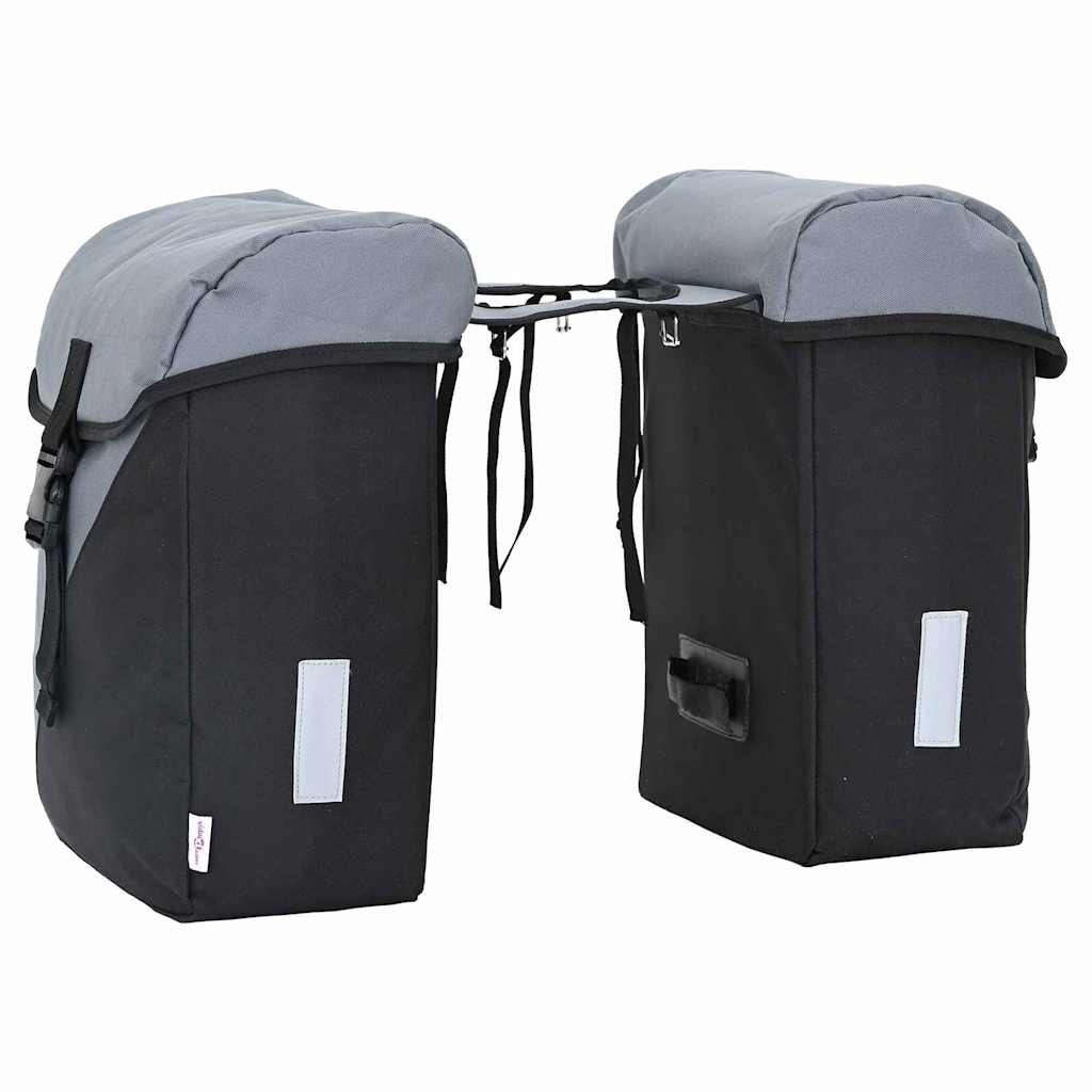 Geantă de bicicletă Negru și Gri 15.5 x 31.5 x 40 cm Poliester GartenMobel Dekor