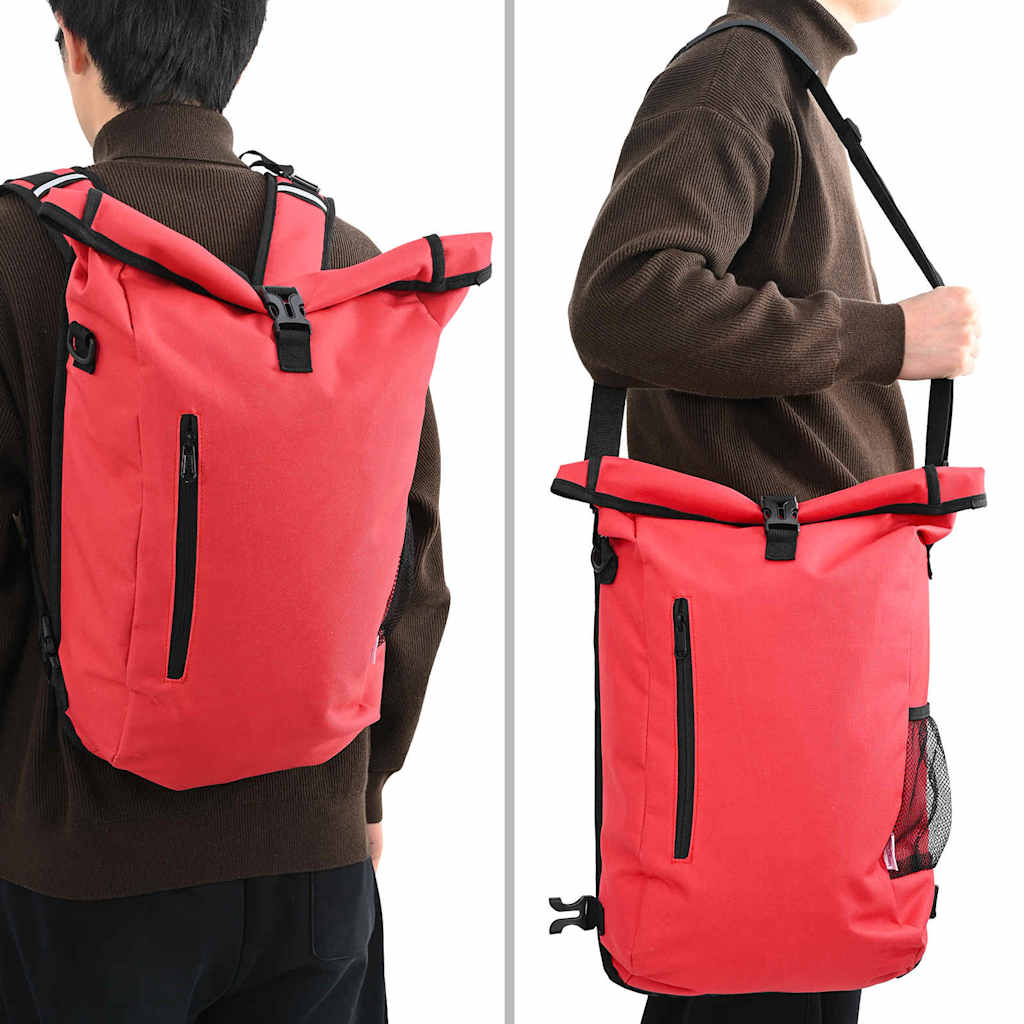 Geantă de bicicletă Roșu 31 x 13 x 58 cm Poliester GartenMobel Dekor