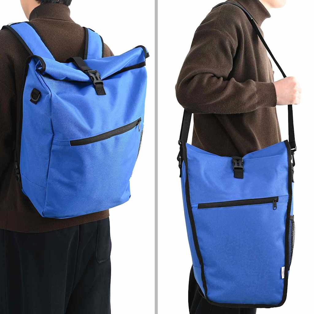 Geantă de bicicletă albastru 33 x 16 x 48 cm Poliester GartenMobel Dekor
