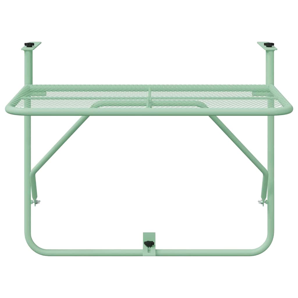 Masă Suspendată pentru Balcon Verde mentă 60 x 39 x 65 cm Oțel GartenMobel Dekor
