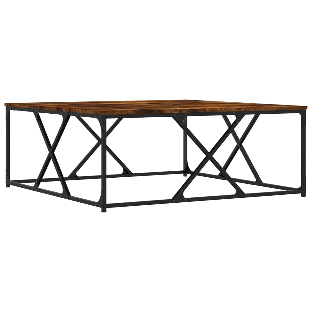 Măsuță de cafea stejar fumuriu 100x100x40 cm din lemn prelucrat GartenMobel Dekor