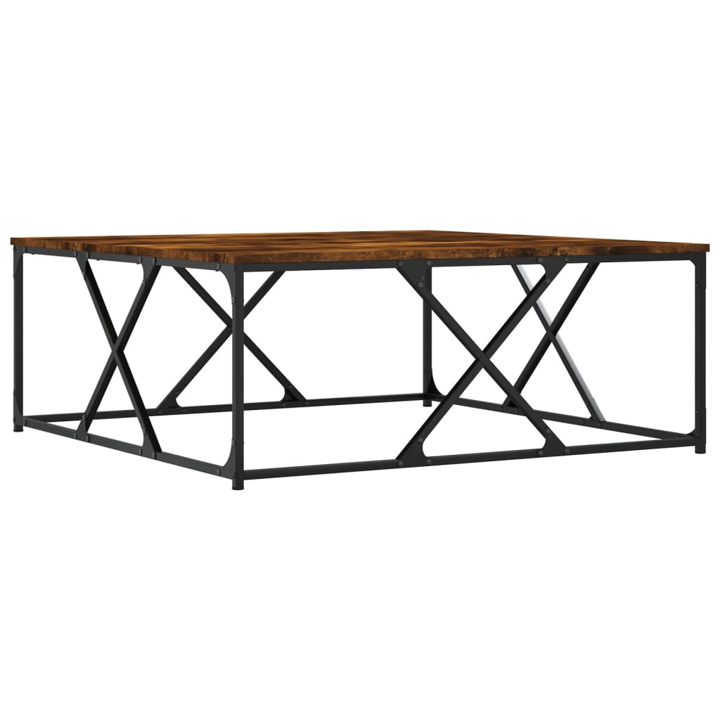 Măsuță de cafea stejar fumuriu 100x100x40 cm din lemn prelucrat GartenMobel Dekor